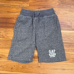 Gap Kids 7” Heathered Gray Logo Shorts Size Small (6/7)